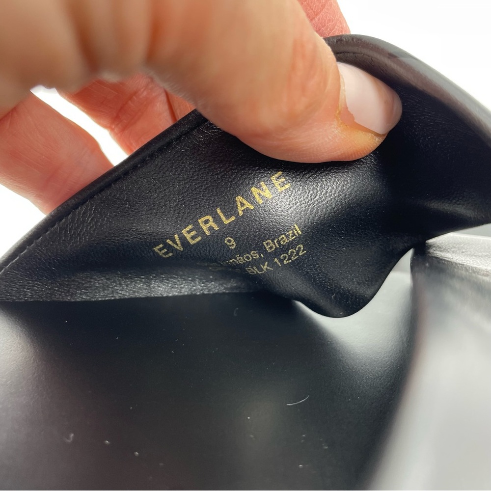 NEW Everlane Black Leather Day Crossover Sandal in Size 9 - Picture 11 of 11